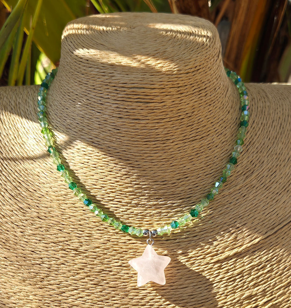 Thumbnail: Rose Quartz star Necklace 