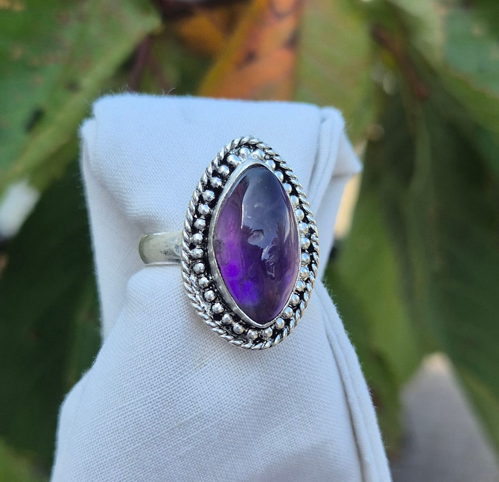 Thumbnail: Amethyst Ring Size V