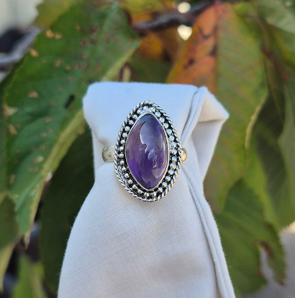 Thumbnail: Amethyst Ring Size V