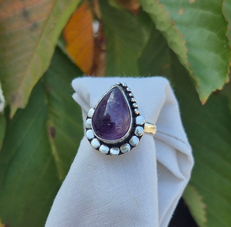 Thumbnail: Amethyst Ring Size P