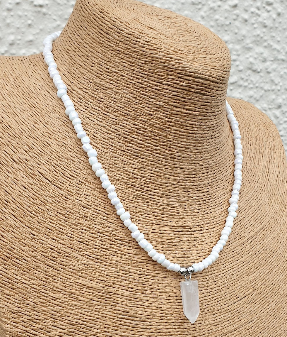Thumbnail: Clear Quartz Point Necklace