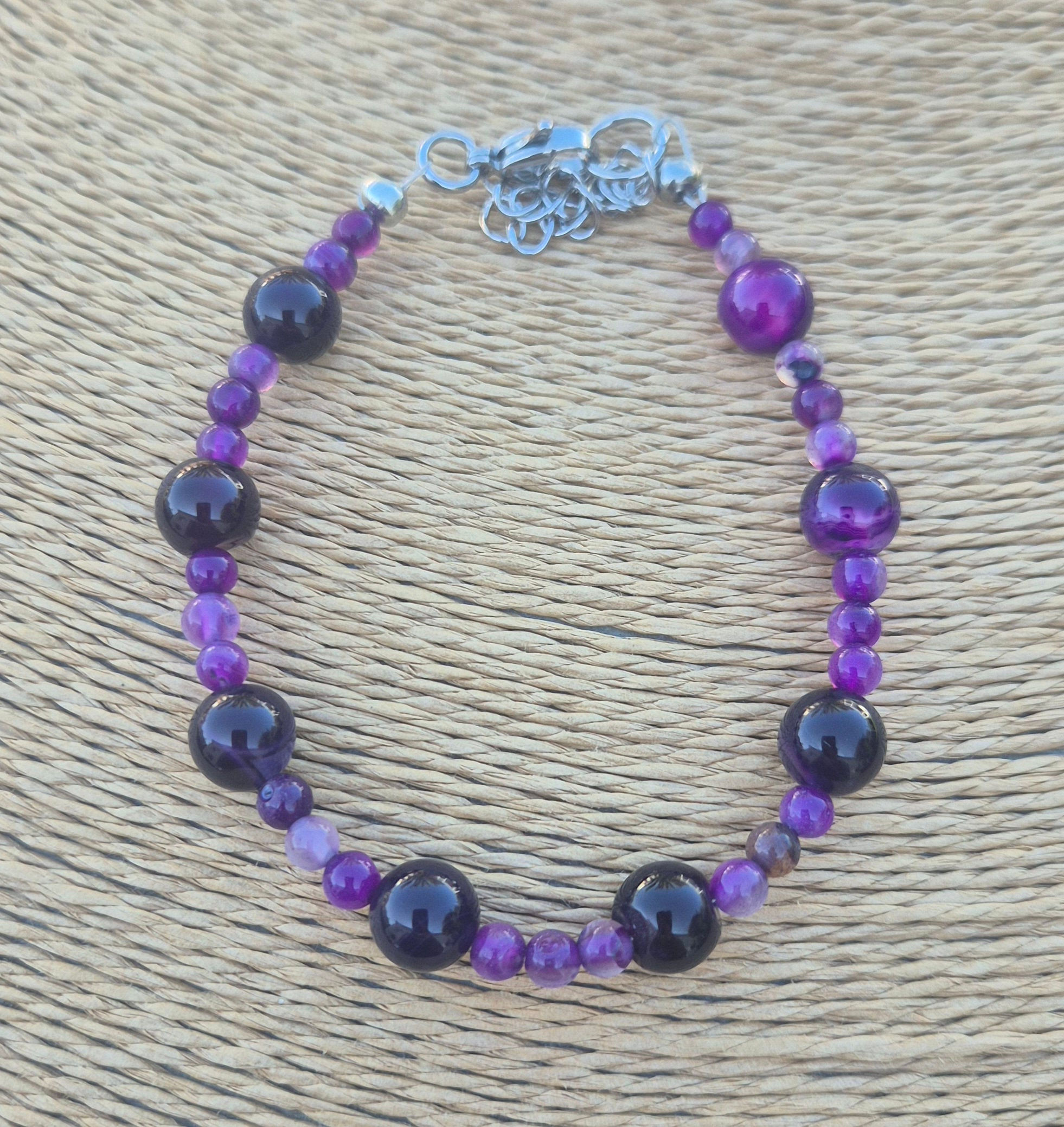 Purple Agate Bracelet 