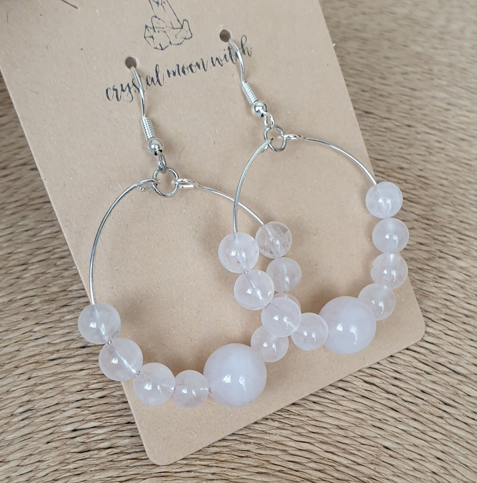 Thumbnail: Rose Quartz earings 