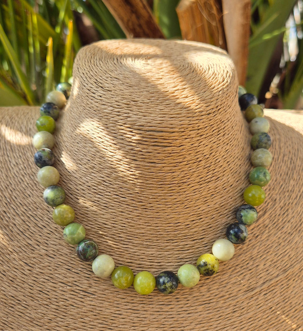 Thumbnail: Green Chrysoprase necklace 