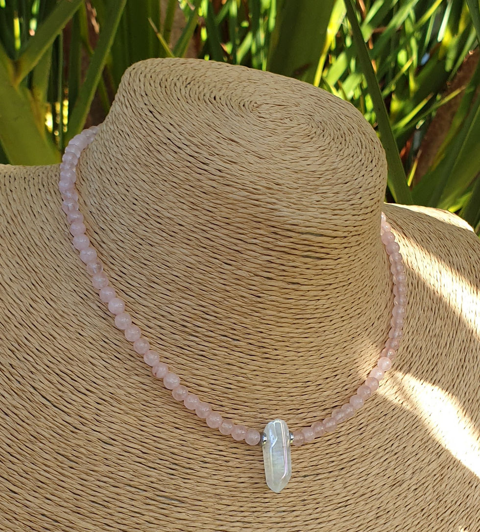 Thumbnail: Rose Quartz necklace 