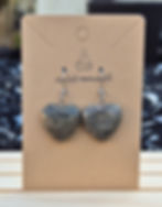 Thumbnail: Rhodonite heart Earings 