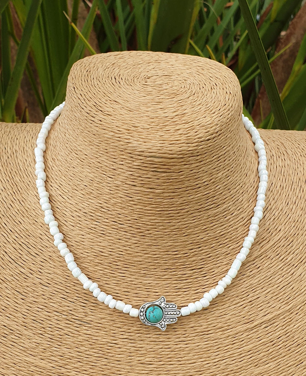 Thumbnail: Hamsa necklace 