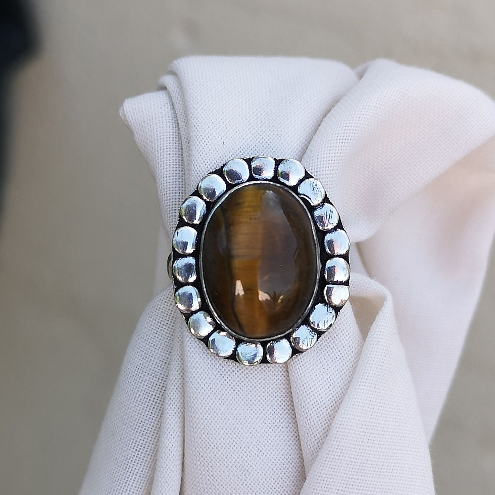 Thumbnail: Tigers eye ring size M