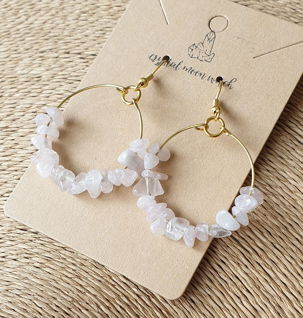 Thumbnail: Rose Quartz earings 