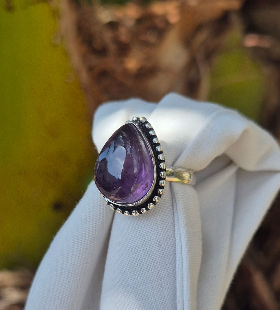 Thumbnail: Amethyst Ring Size R