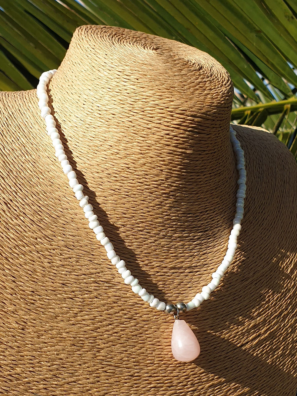 Thumbnail: Rose Quartz necklace 