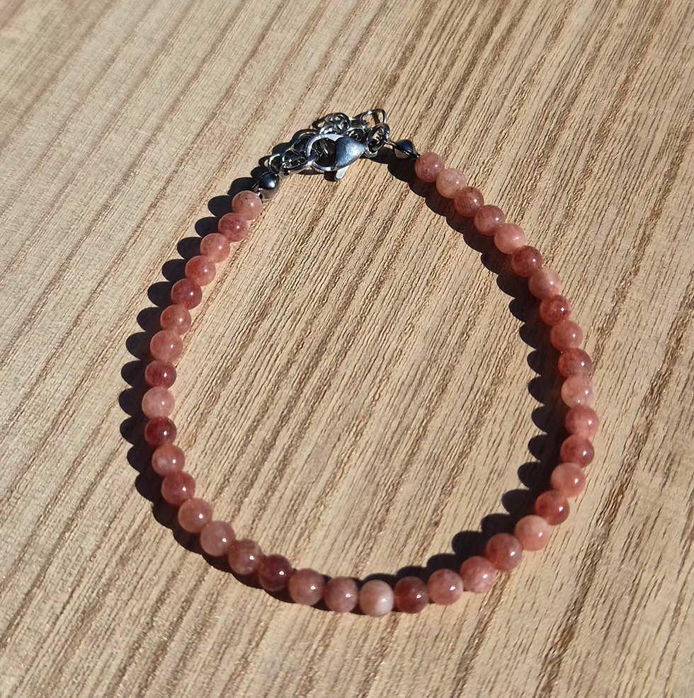 Thumbnail: Sunstone Bracelet ~ SILVER 