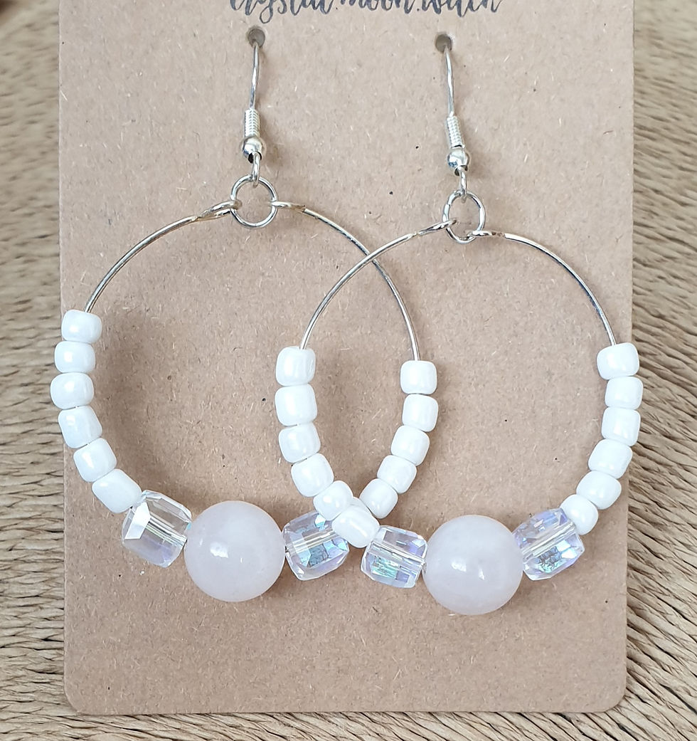 Thumbnail: Rose Quartz earings 