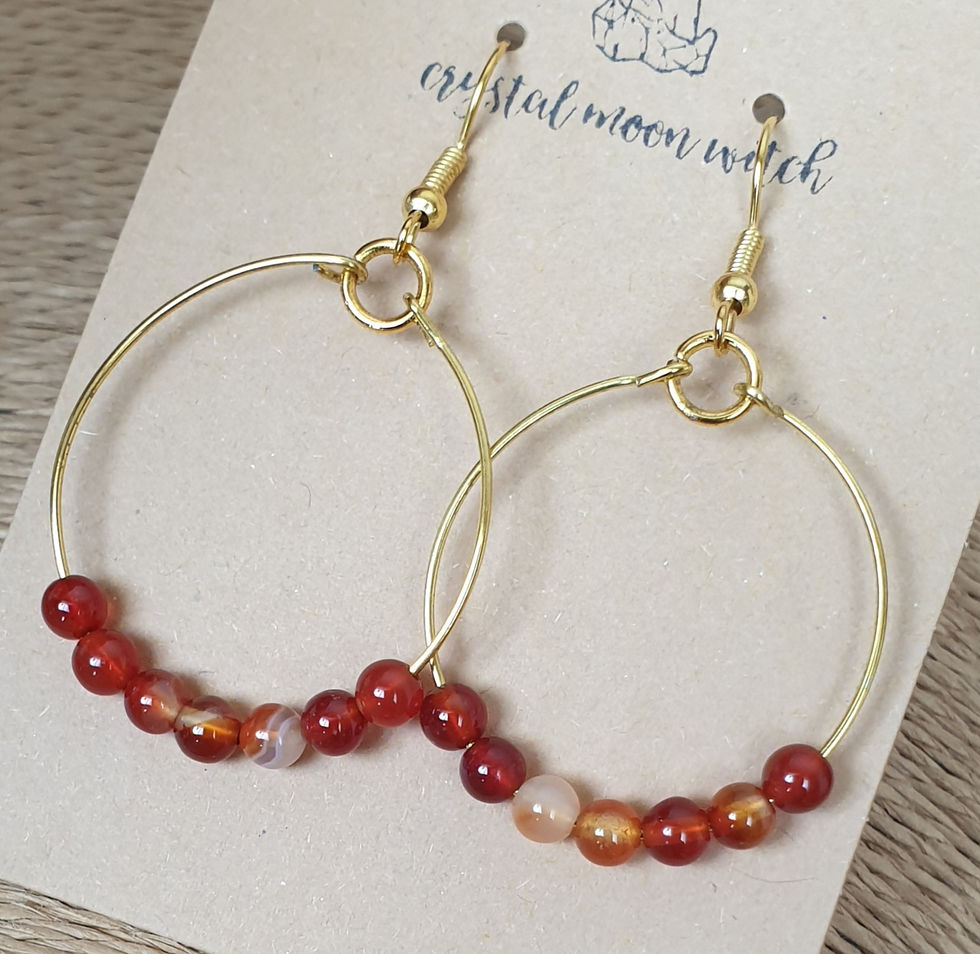 Thumbnail: Red Agate earings 