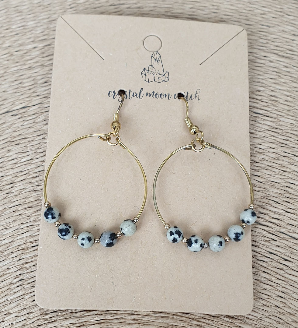 Thumbnail: Dalmatian Jasper earings 