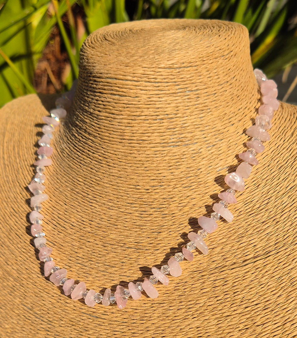 Thumbnail: Rose Quartz Necklace 