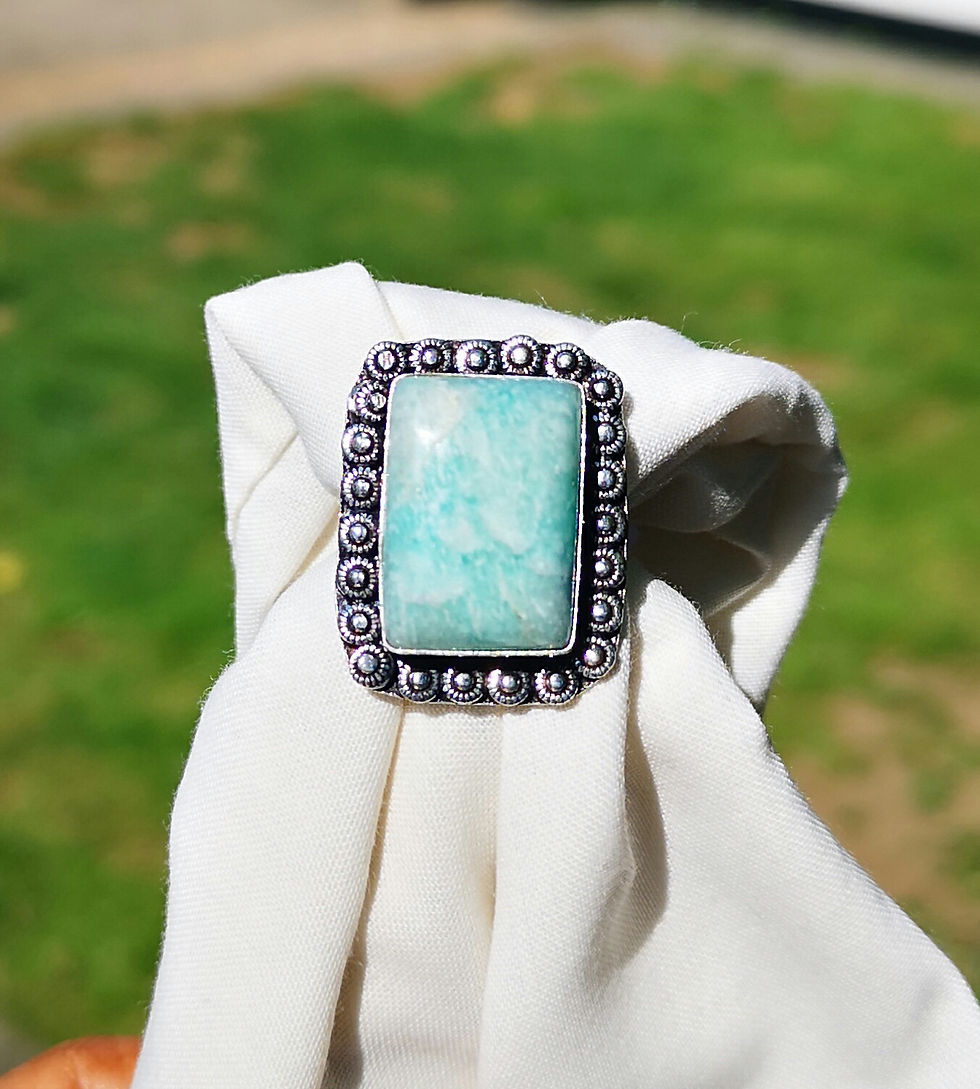 Thumbnail: Amazonite ring size O