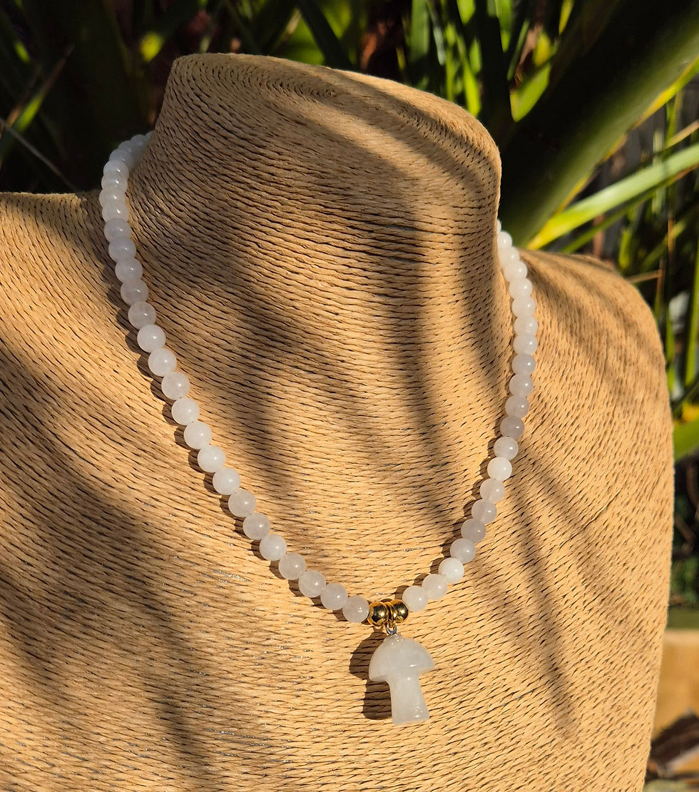 Thumbnail: Clear Quartz Mushroom Necklace 