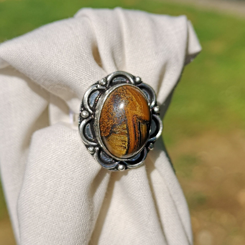 Thumbnail: Tigers eye ring size O