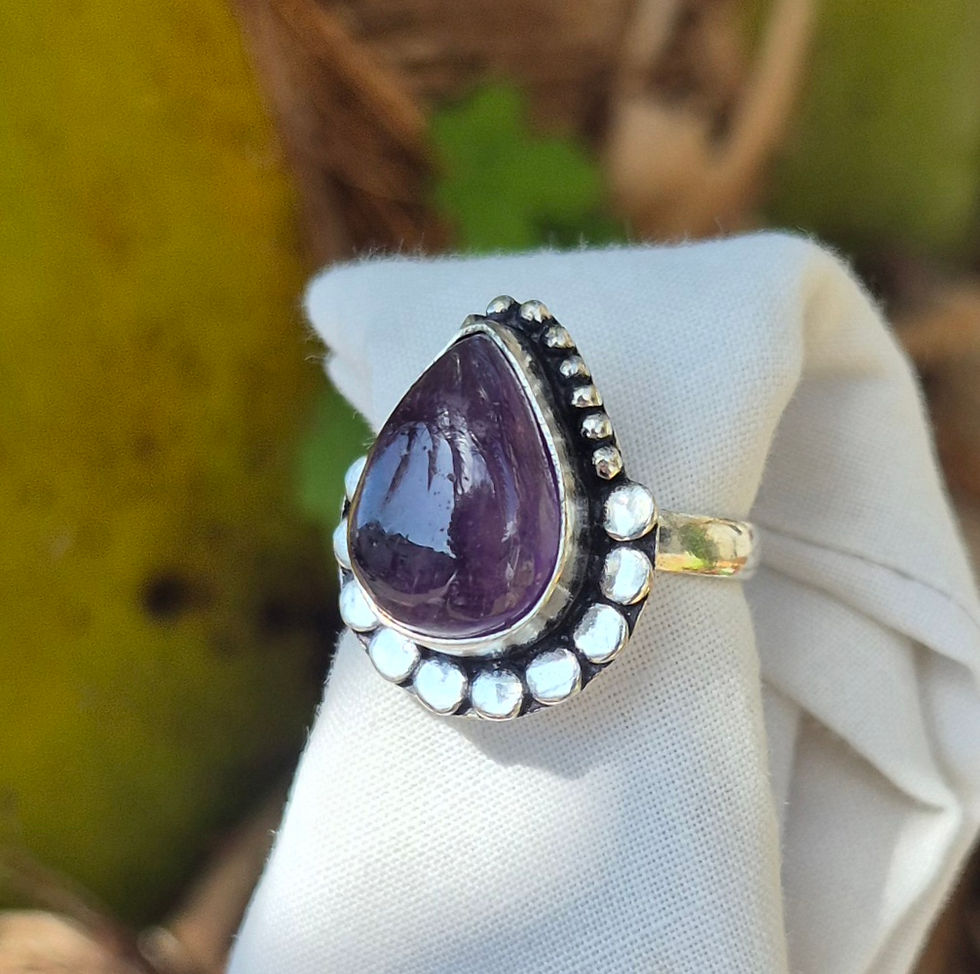 Thumbnail: Amethyst Ring Size P
