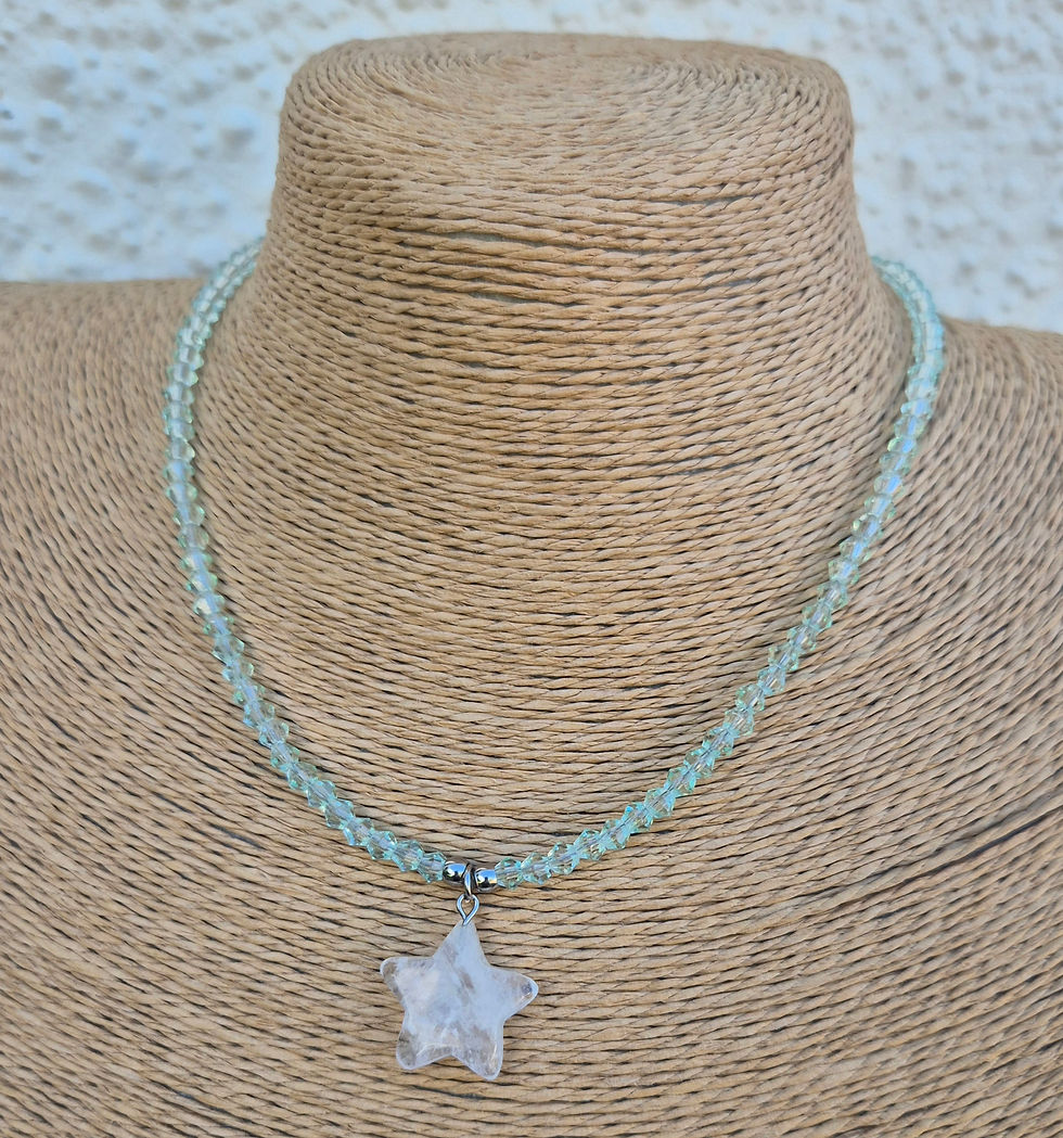 Thumbnail: Clear Quartz star Necklace 