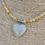 Thumbnail: Yellow Honey Jade heart Necklace Choker 