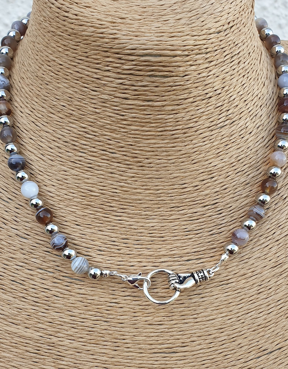 Thumbnail: Botswana Agate necklace 
