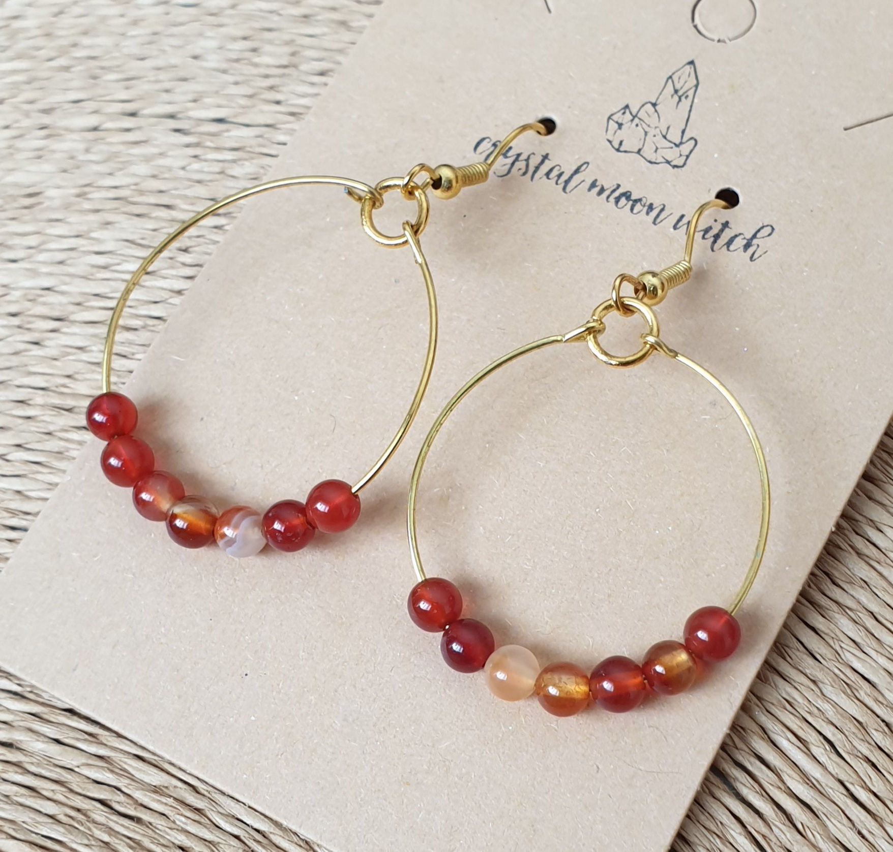 Red Agate earings 
