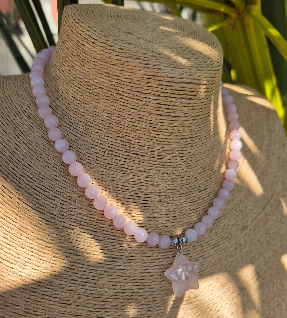 Thumbnail: Rose Quartz star Necklace 