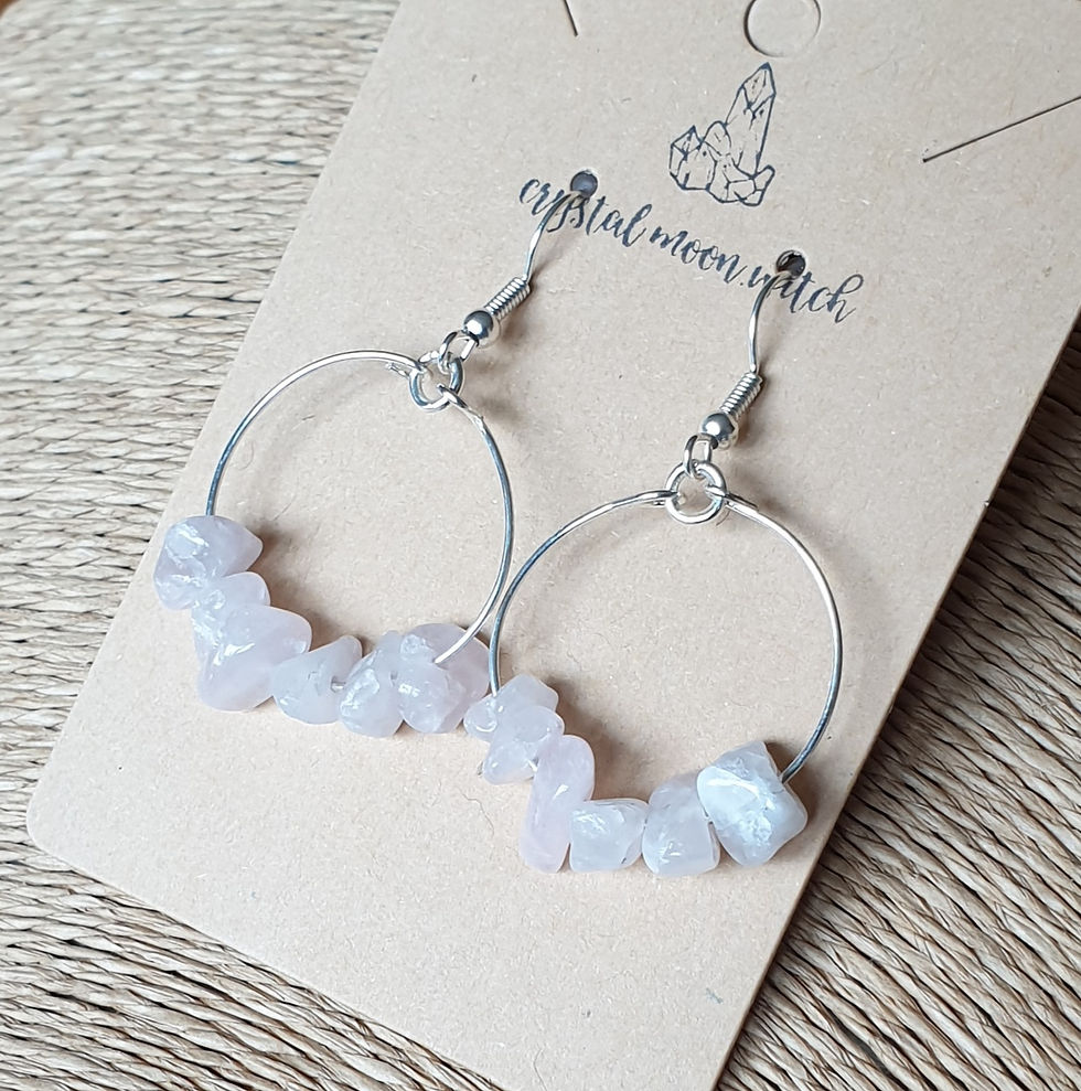 Thumbnail: Rose Quartz earings 
