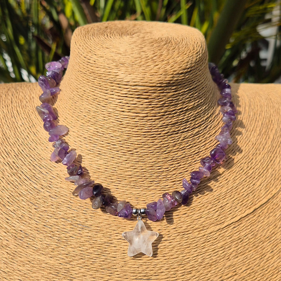 Thumbnail: Amethyst star Necklace 