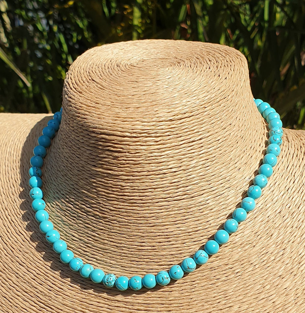 Thumbnail: Turquoise Howlite necklace 