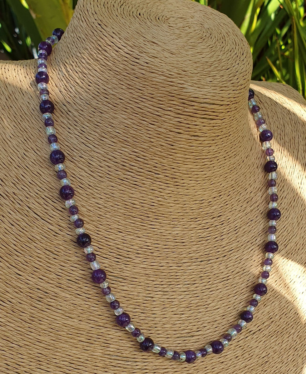 Thumbnail: Amethyst necklace 