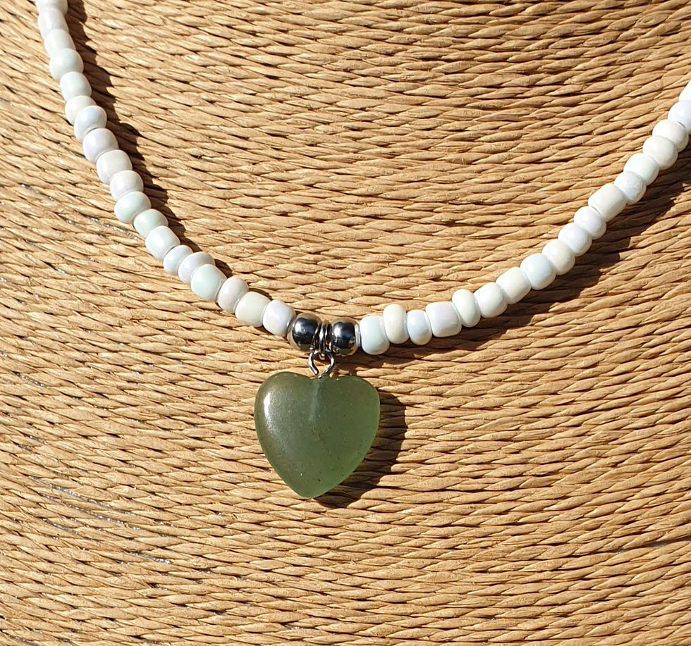 Thumbnail: Green Aventurine heart necklace 