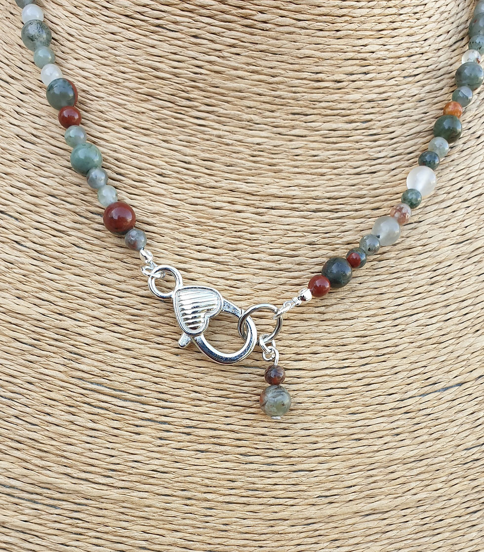 Thumbnail: Bloodstone necklace