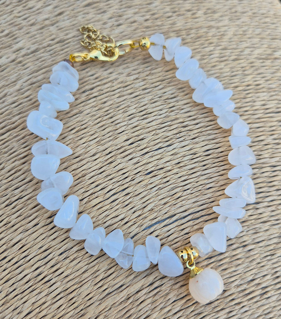 Thumbnail: Clear Quartz Pumpkin Bracelet Halloween 