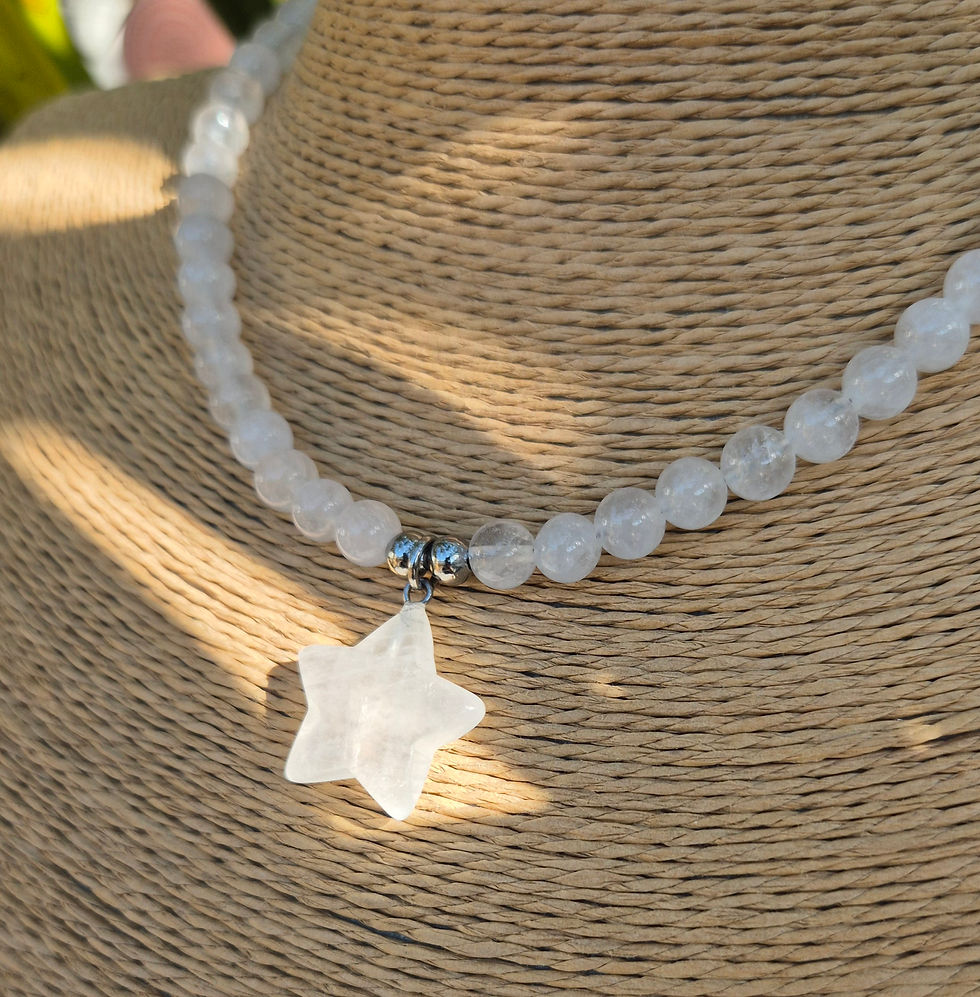 Thumbnail: Clear Quartz star Necklace 