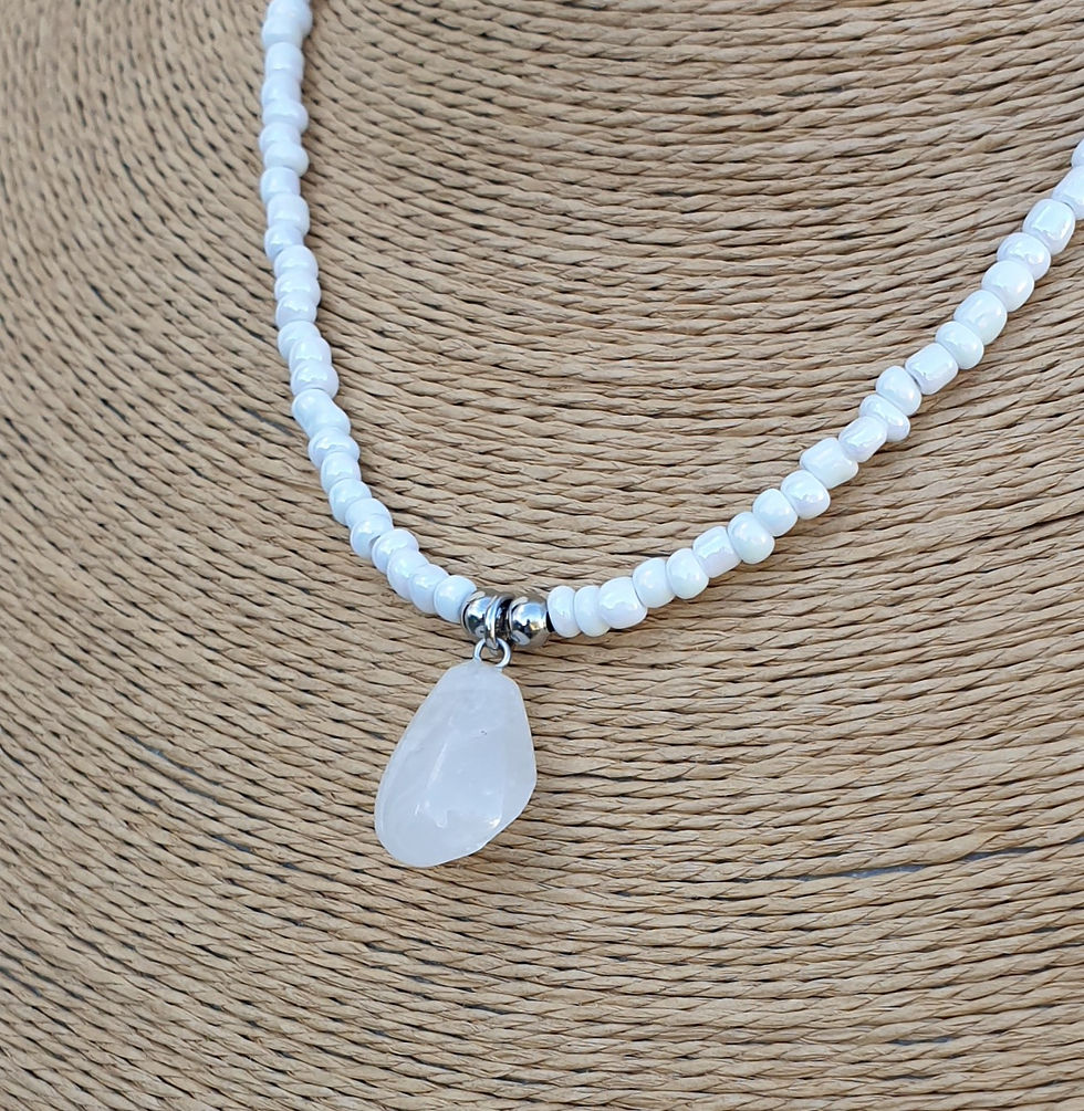 Thumbnail: Rose Quartz necklace 