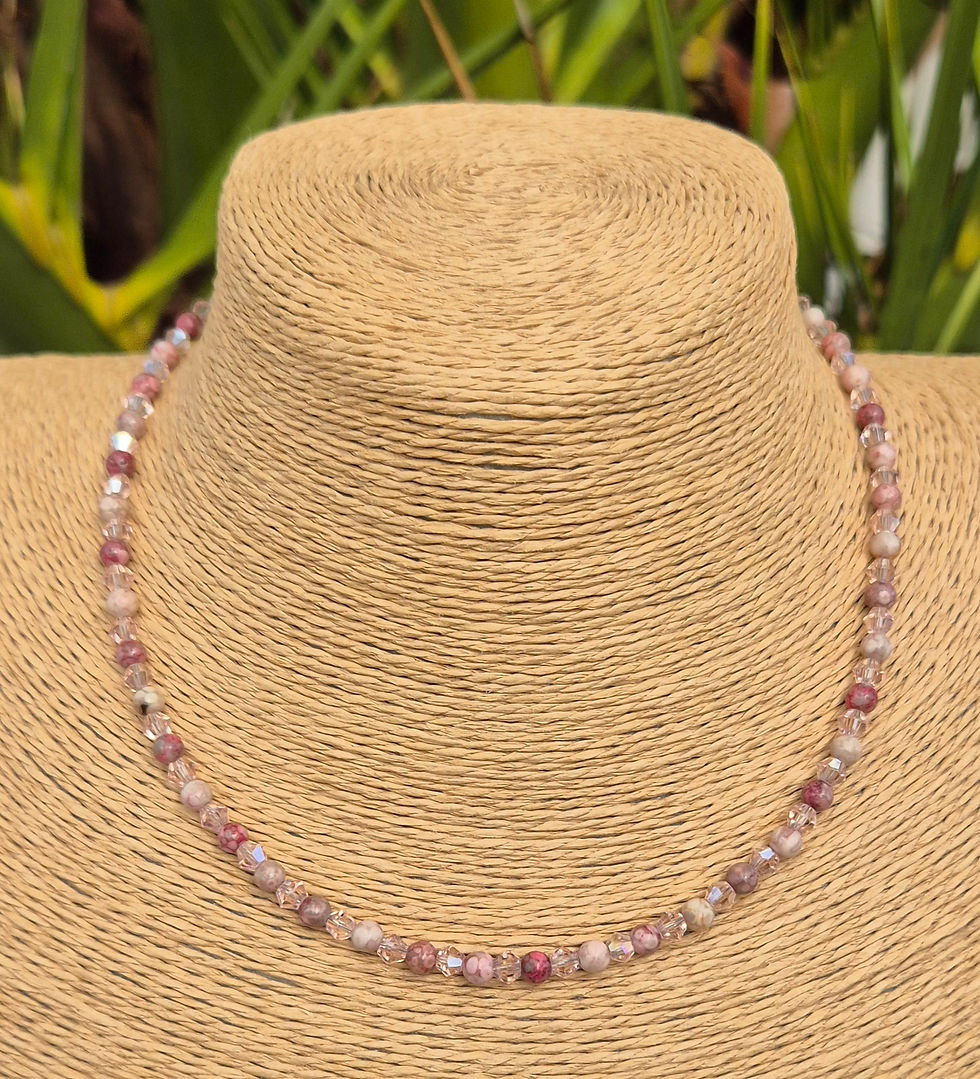 Thumbnail: Red Chrysanthemum Necklace 