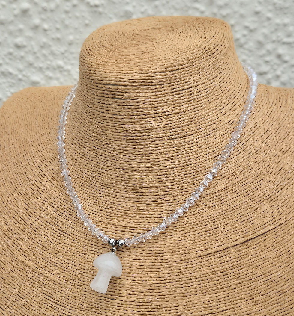 Thumbnail: Clear Quartz Mushroom Necklace 