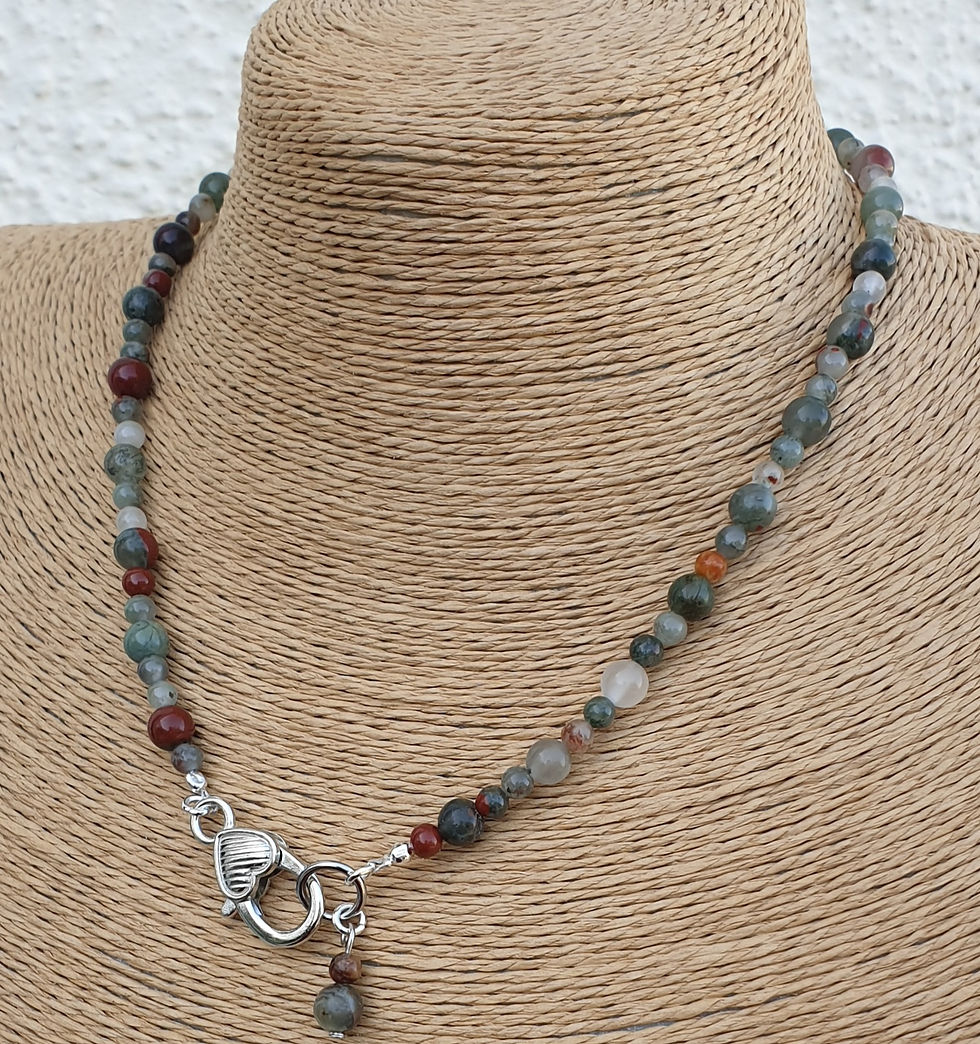 Thumbnail: Bloodstone necklace