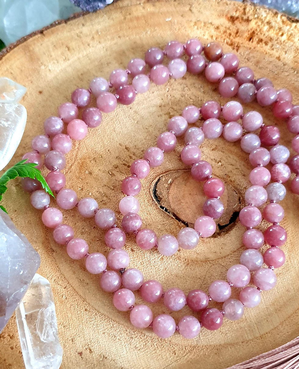 Thumbnail: Lepidolite necklace Mala