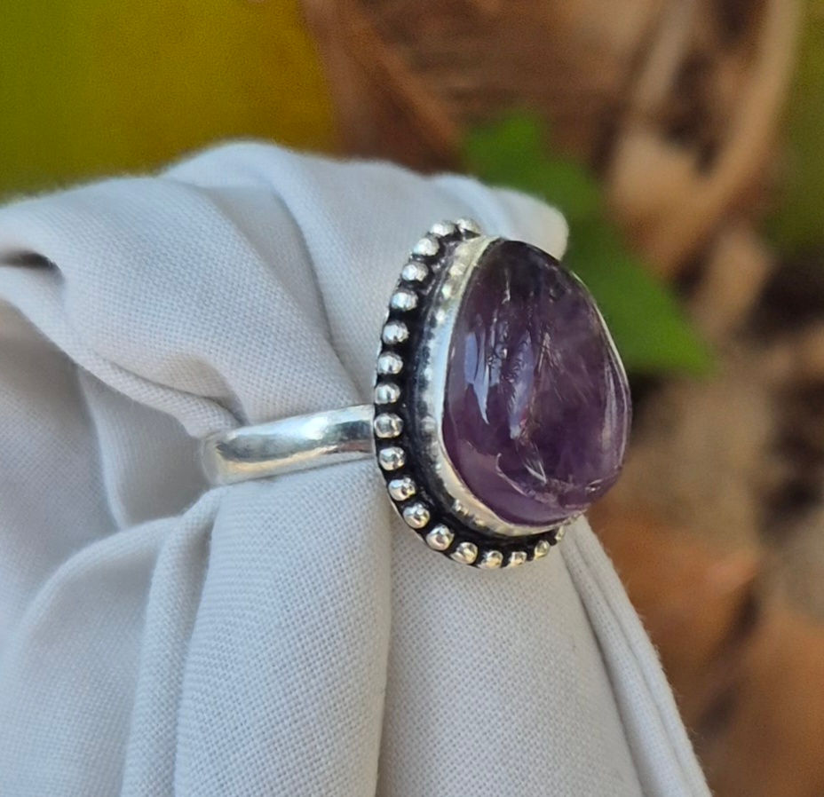Thumbnail: Amethyst Ring Size R