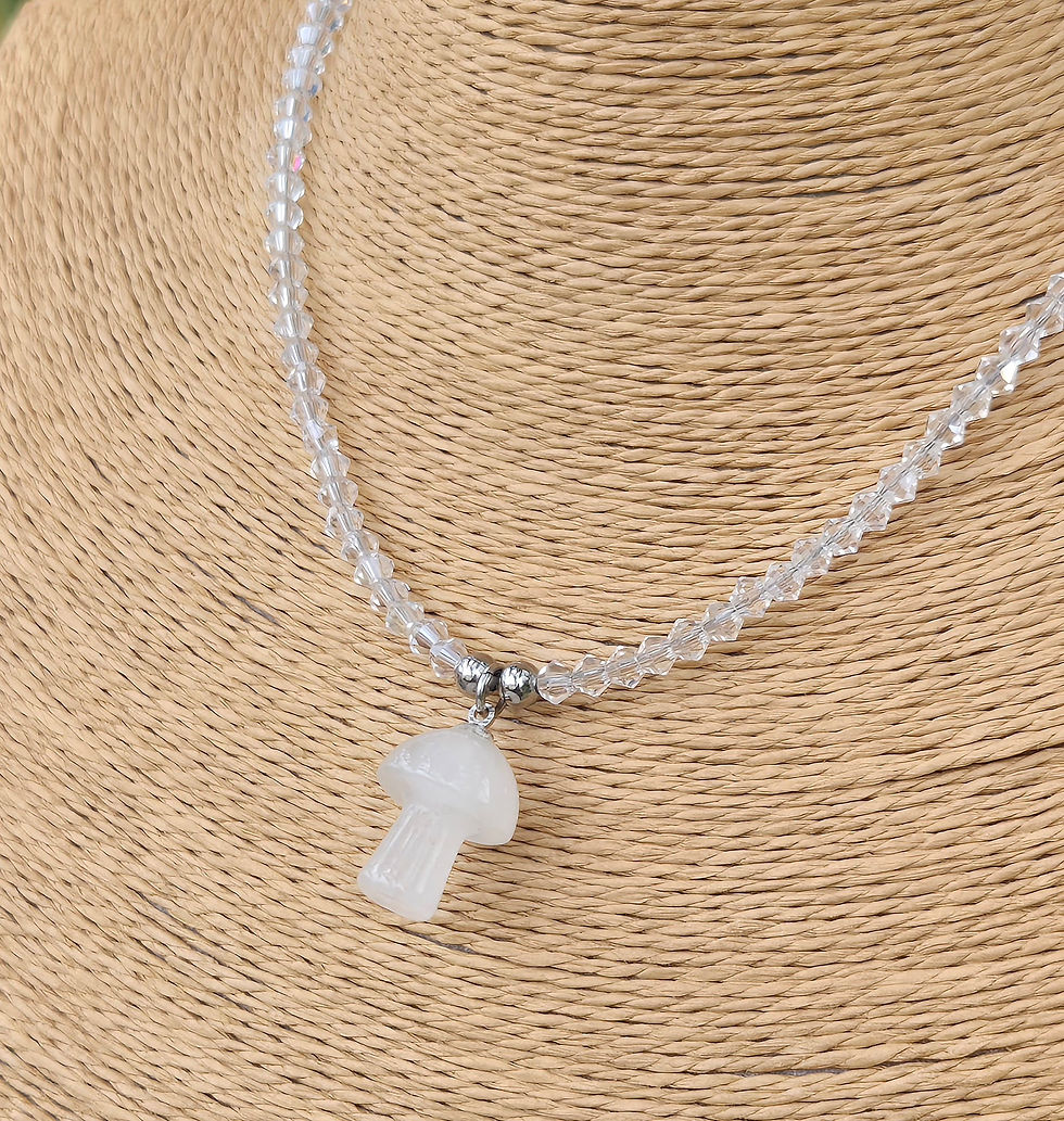 Thumbnail: Clear Quartz Mushroom Necklace 