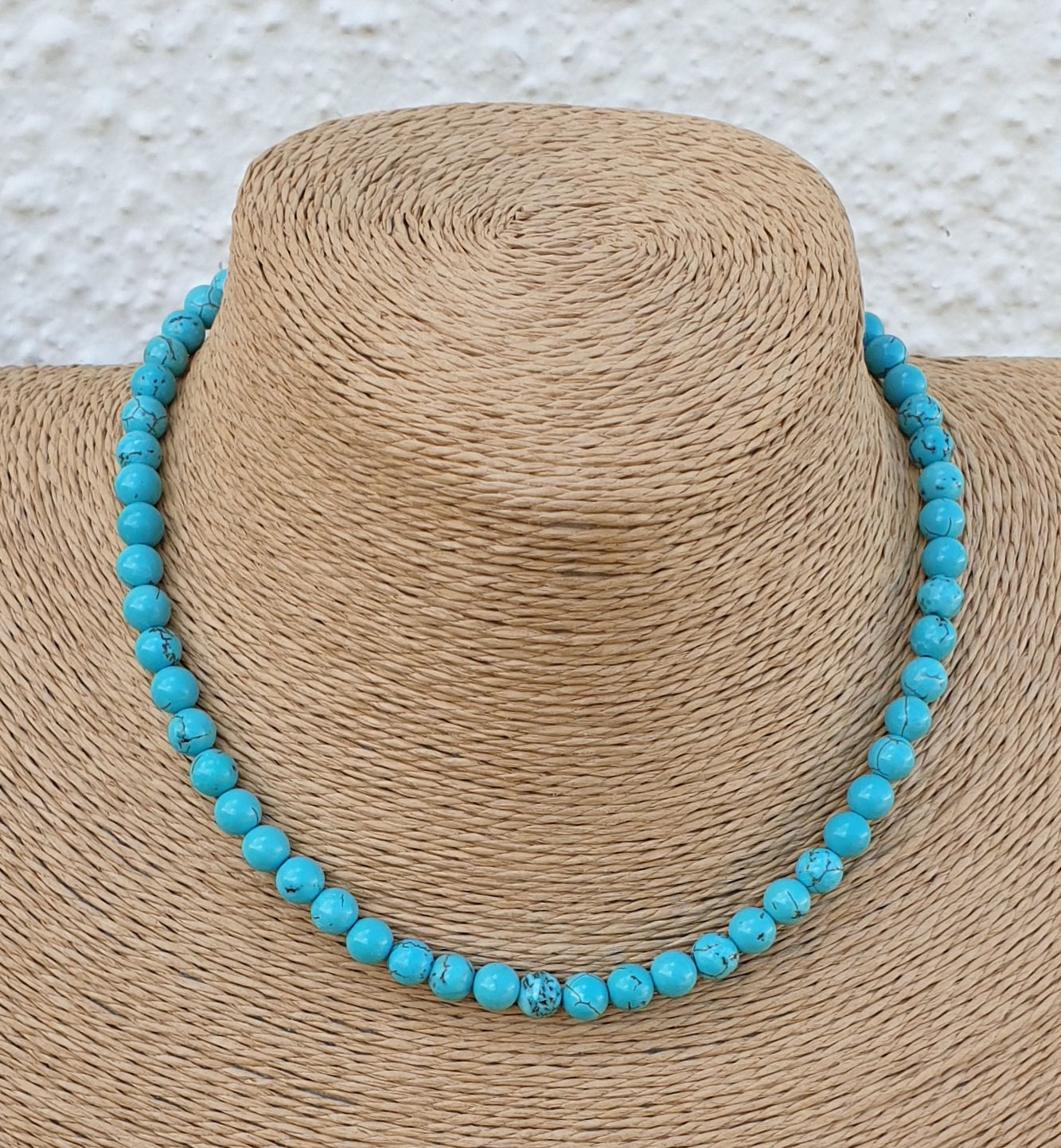 Turquoise Howlite necklace 