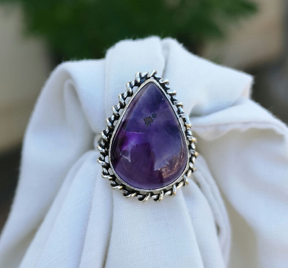 Thumbnail: Amethyst ring size M