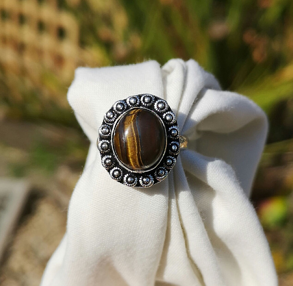 Thumbnail: Tigers eye ring size N