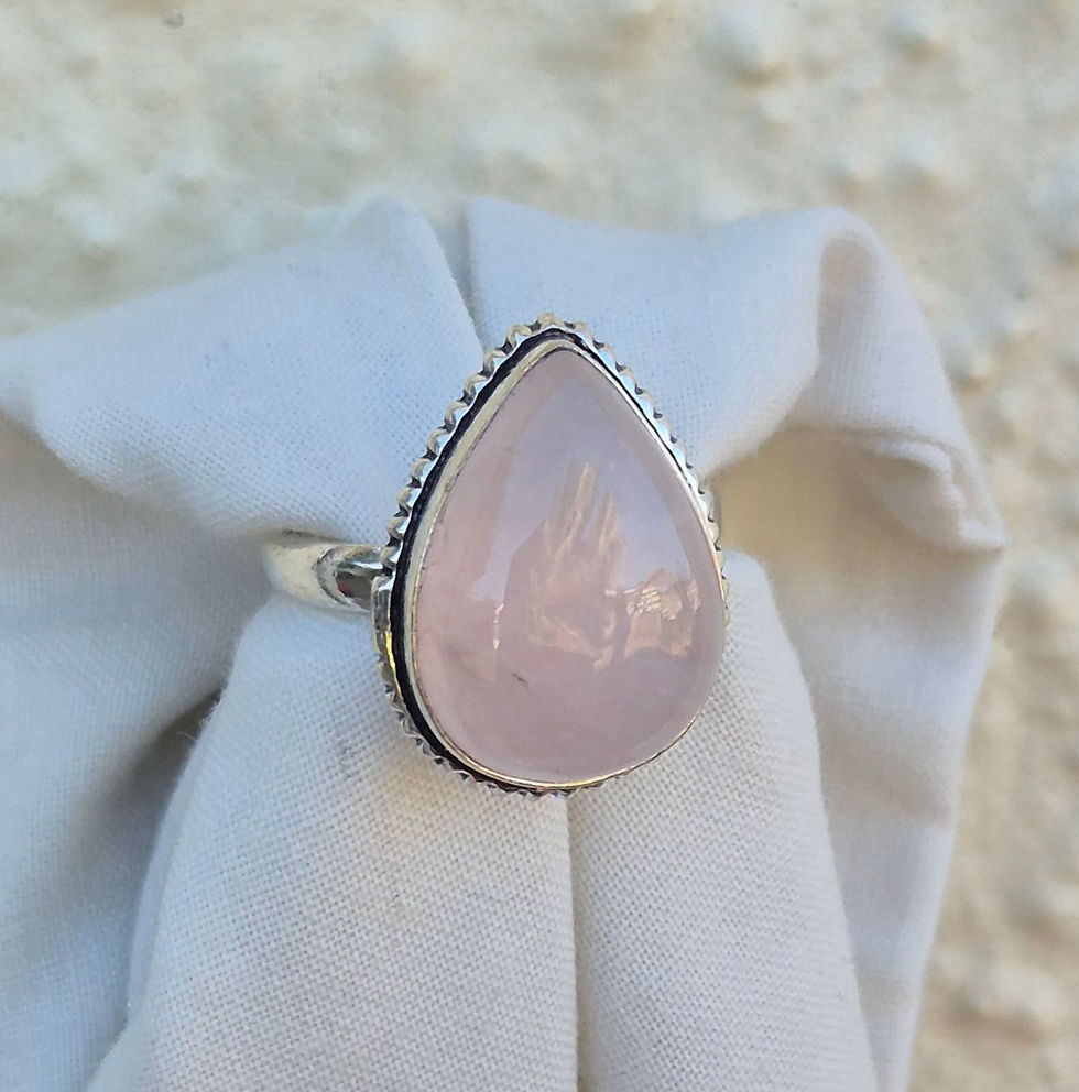 Thumbnail: Rose Quartz Ring size T