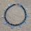 Thumbnail: Glass Crystal Star charm Anklet SILVER