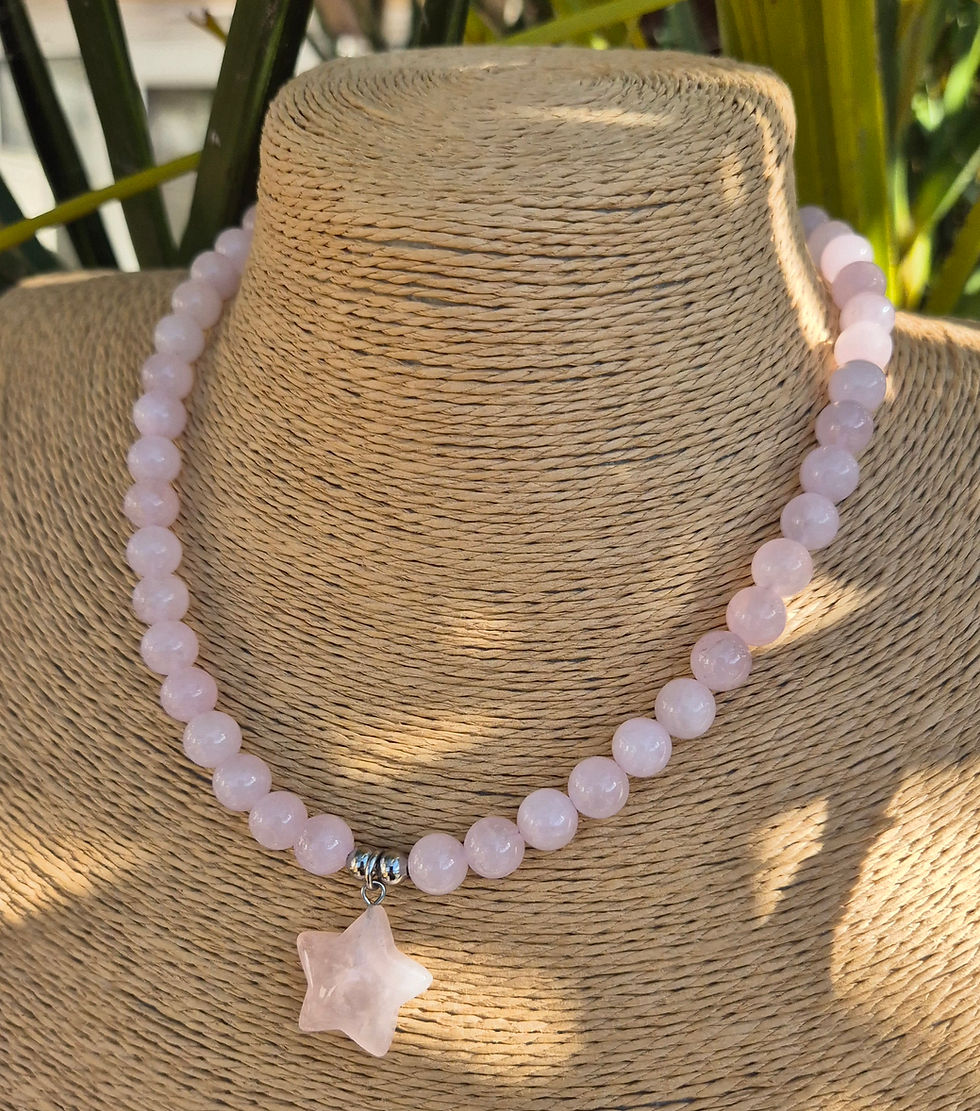 Thumbnail: Rose Quartz star Necklace 